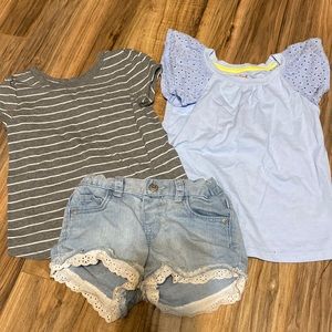 Cat & Jack 4t Bundle (2 shirts and 1 pair of shorts)